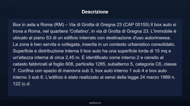 Immobile in asta di 15 m² in vendita a Roma - Foto 4