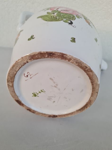 Antica Brocca in Ceramica Vecchia Lodi motivo floreale - Foto 4