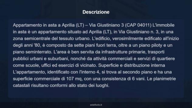 Immobile in asta di 107 m² con più di 5 locali in vendita a Aprilia - Foto 3