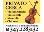 Violini antichi cerco, viola e violoncello