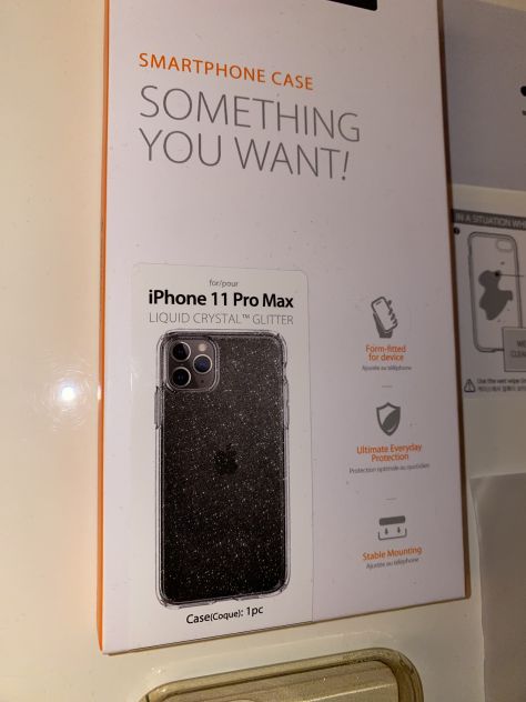 COVER TRASPARENTE CON GLITTER/BRILLANTINI PER SMARTPHONE IPHONE 11 PRO MAX,SPIGE - Foto 6
