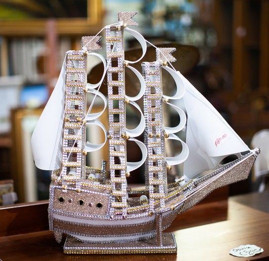 Veliero Decorativo Scintillante – 24389