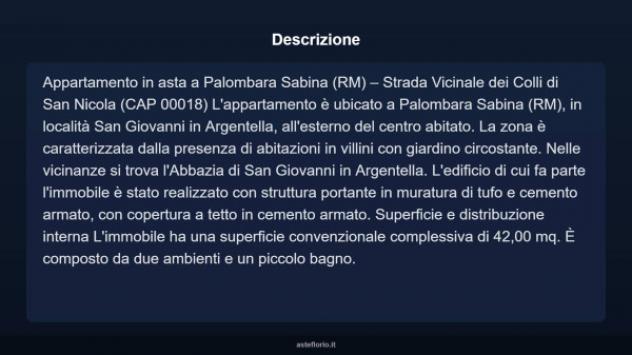 Immobile in asta di 42 m² in vendita a Palombara Sabina - Foto 4