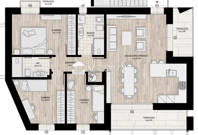 APPARTAMENTO di 4 vani e di 98 mq (MONASTIER DI TREVISO) rif. SM25CD1 - Foto 17