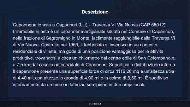 Immobile in asta di 1119 m² in vendita a Capannori - Foto 9