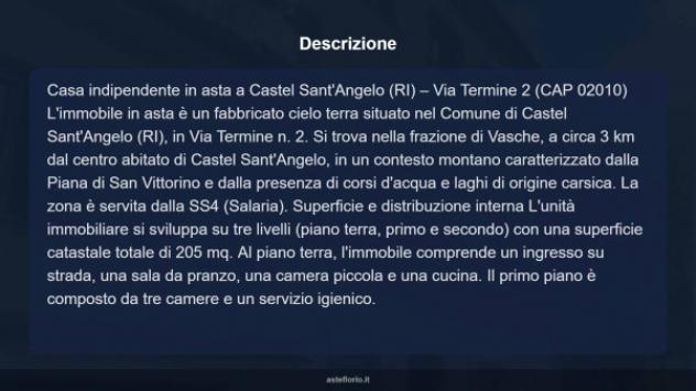 Immobile in asta di 205 m² con più di 5 locali in vendita a Castel Sant'Angelo - Foto 17