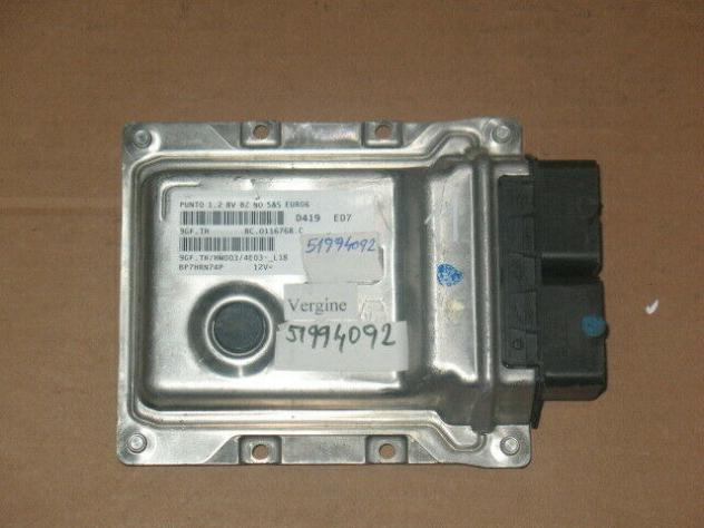 51994092 ECU Fiat Grande Punto 500 1.2 8V FPT 9GF.TH 51994092 Euro6