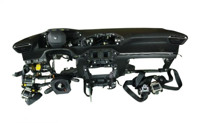 KIT AIRBAG Cruscotto Peugeot 208+ air dx + air sx + 4 cinture + devio DEP