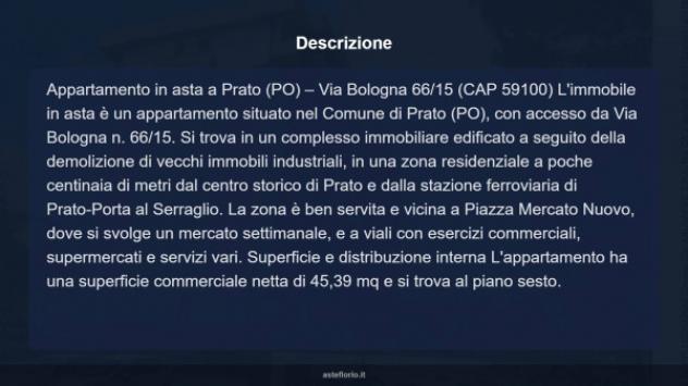 Immobile in asta di 45 m², box auto in vendita a Prato - Foto 13