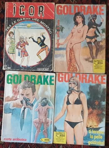 Lotto 4 fumetti anni '70 Igor Goldrake