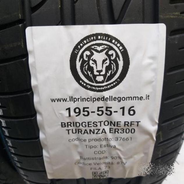 2 gomme 195 55 16 bridgestone rft a37661 - Foto 2