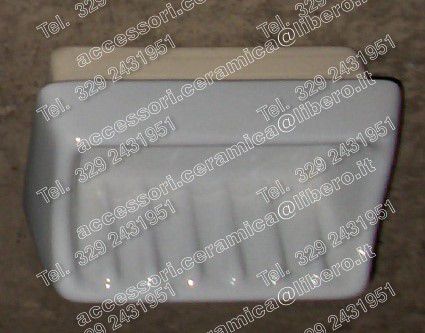 ARREDO BAGNO _ Porta saponi da murare Porcellana _ Vintage - Foto 4