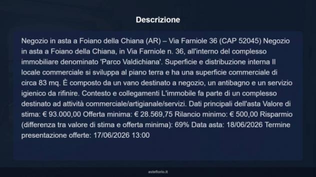 Immobile in asta di 83 m² in vendita a Foiano della Chiana - Foto 7