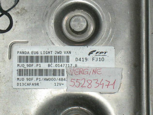 55283471 ECU FIAT PANDA 2WD 55283471 MJD 9DF.P1 HW000 - Foto 2