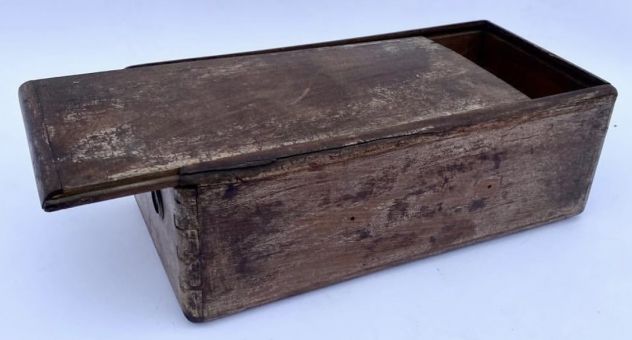 Cassetta di Sicurezza in Legno Vintage