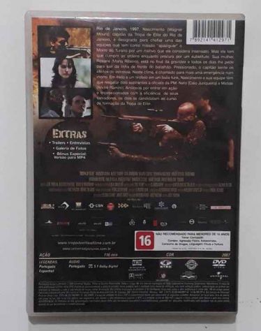 Tropa de Elite (DVD) Missão Dada é Missão Cumprida Produtora: Universal, 2007 - Foto 3