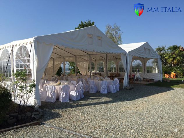 STRUTTURE COPERTURE TENDONI IN PVC 8 X 12 X 3,4 PROFESSIONALI - Foto 5