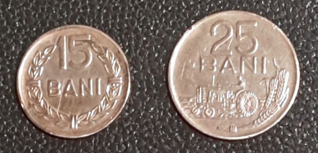 Romania 15 e 25 BANI, 1966, LOTTO N. 2 MONETE. - Foto 6