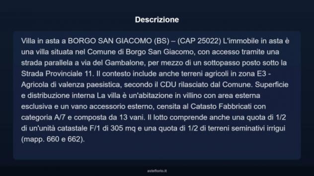 Immobile in asta di 195 m² con più di 5 locali in vendita a Borgo San Giacomo - Foto 7