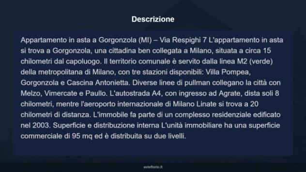 Immobile in asta di 95 m², box auto in vendita a Gorgonzola - Foto 5