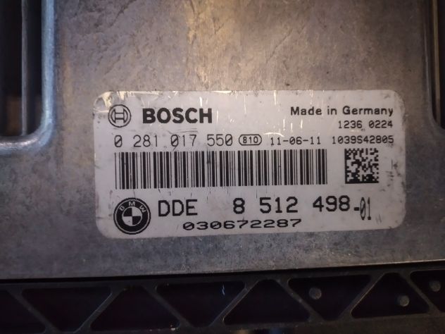 CENTRALINA MOTORE ENGINE ECU BMW SERIE 1 E87 E82 120D SPORT 2.0 CODE: 0281017550 - Foto 4