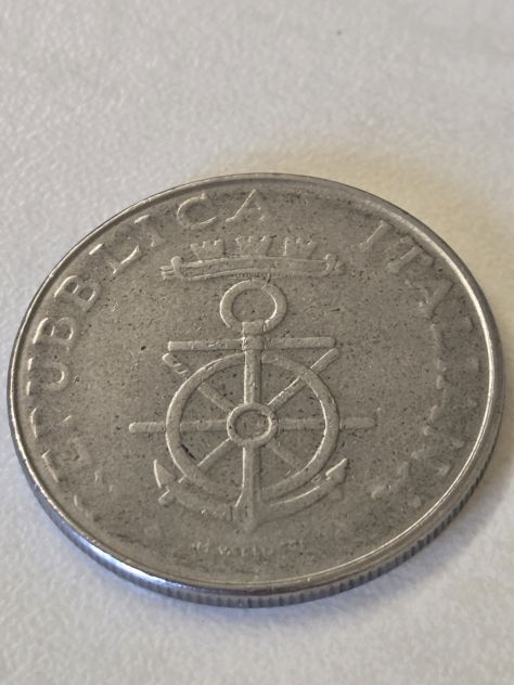 Numismatica moneta da 100 lire repubblica it. del 1981 100° Accad. Nav. Livorno