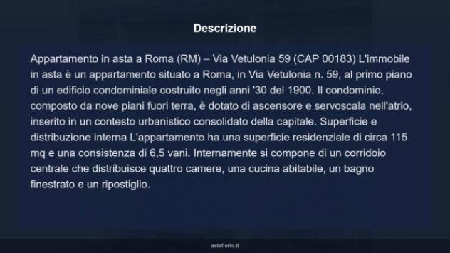 Immobile in asta di 115 m² con più di 5 locali in vendita a Roma - Foto 10