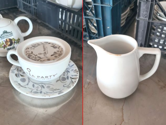 set tazzina e piattino per the e caffè usato - Foto 5