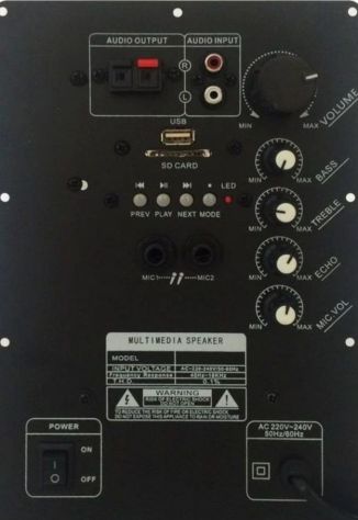 Coppia casse amplificate bluetooth + microfono - Foto 2