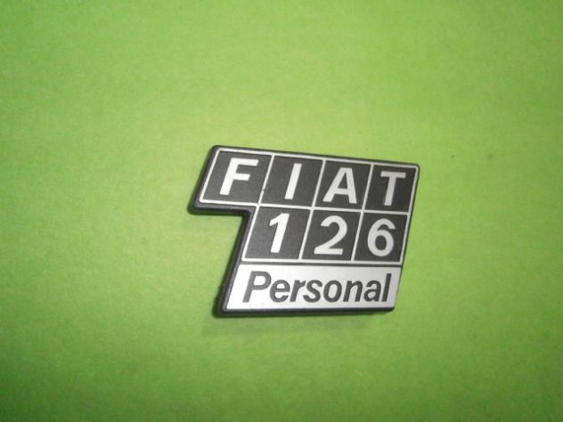 Scritta cofano motore Fiat 126 personal logo targhetta NUOVA - Foto 8