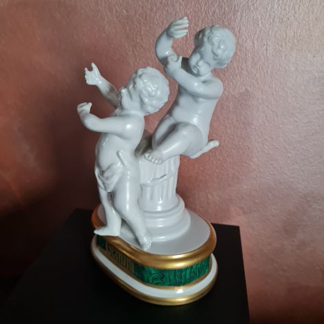 Figurina Porcellana  Mangani vintage  '    GEMINI   '. - Foto 4