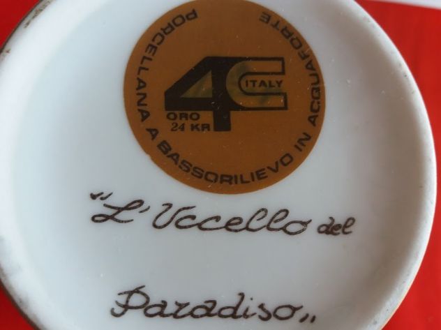 Vaso porcellana ( l'uccello del paradiso ) - Foto 5