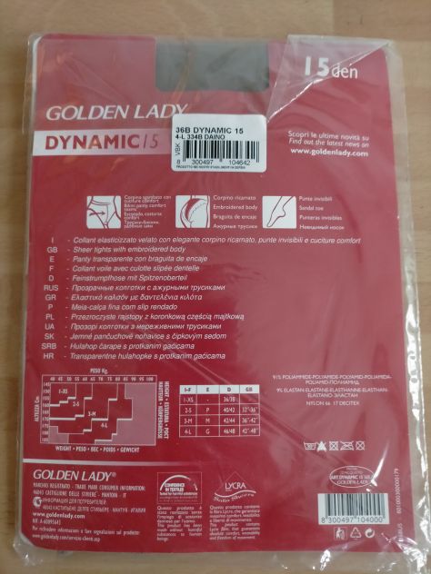 Collant tg 4 Nuove Golden Lady Dinamic 15 NUOVE - Foto 2