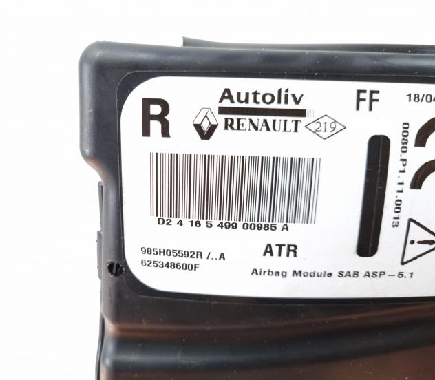 AIRBAG SEDILE DESTRO RENAULT Clio Serie IV 985H05592R (1219) - Foto 3
