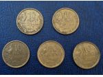 Lotto315- francia10 francs 5 monete vedi descrizione