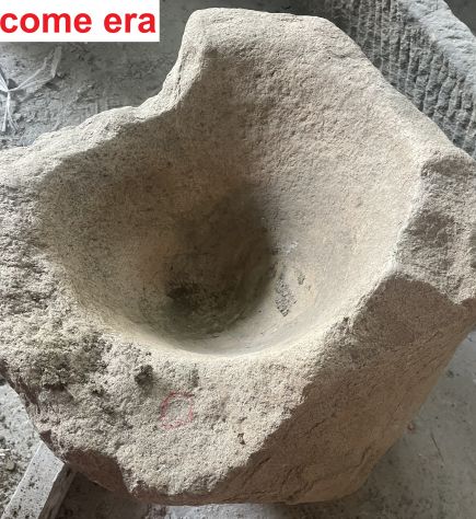 Fontana in granito ricavata da un antico mortaio - Foto 8