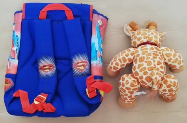 Zaino (cartella) scuola Superman + peluche omaggio - Foto 2