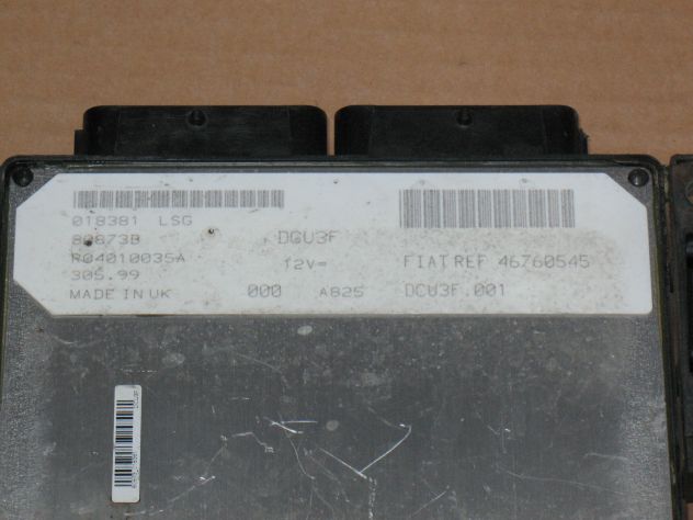 46760545 ECU CENTRALINA MOTORE FIAT DOBLO DCU3F 46760545 R04010035A - Foto 2