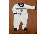 Tutina Les Jolies Taglia 3-6 Mesi Colore Bianco e Blu Scuro Buone Condizioni