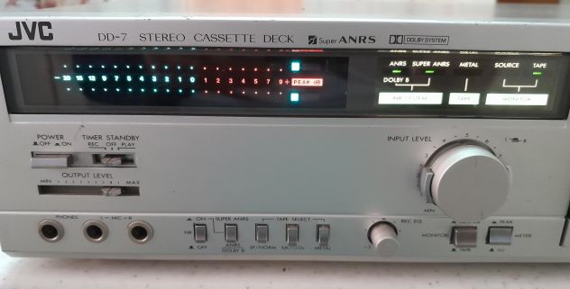 Piastra A Cassette audio JVC stereo deck model DD-7E VINTAGE non funzionante. - Foto 5