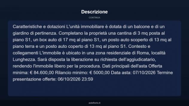 Immobile in asta di 63 m², box auto in vendita a Roma - Foto 11