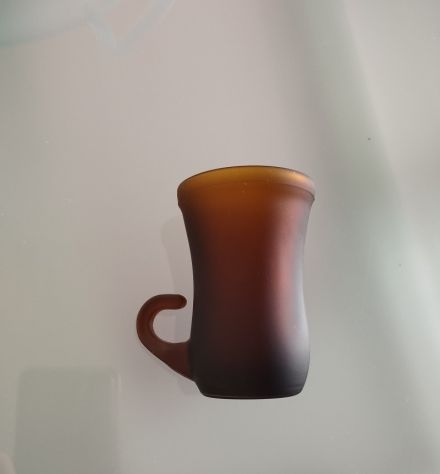 8 BICCHIERI MOKA GALA CAFFE' VETRO AMBRATO - Foto 3