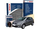 Kit Tagliando Bosch per Volkswagen Polo Filtro Aria Olio Carburante e Abitacolo