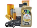 Kit Tagliando Peugeot 208 4 Litri Olio Motore Total Quartz Ineo First 0w30