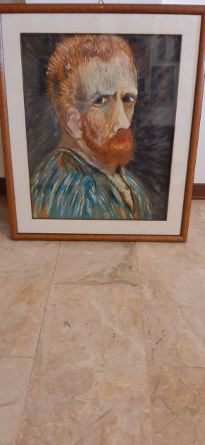 vendo quadri mia produzione con cornice e vetro riprod.autoritratti Van Gogh - Foto 3
