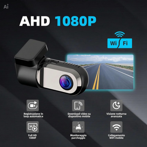 Dash Cam Auto mini Full HD 1080P – Videocamera 120° con Visione Notturna - Foto 5