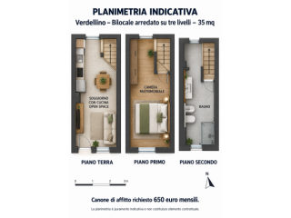 Verdellino bilocale da subito