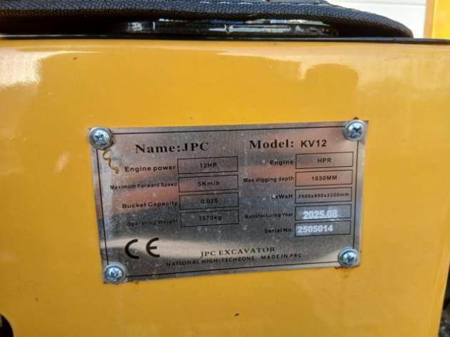 JCB Miniescavatore JPC KV12 12 quintali HT12 Nuovo rif. 23265964 - Foto 12