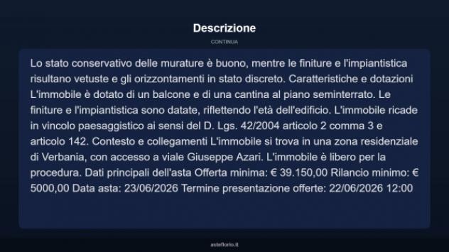 Immobile in asta di 59 m² in vendita a Verbania - Foto 5