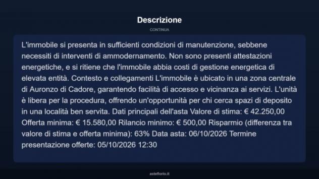 Immobile in asta di 65 m² in vendita a Auronzo di Cadore - Foto 8